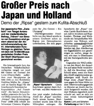 Großer Preis nach Japan und Holland